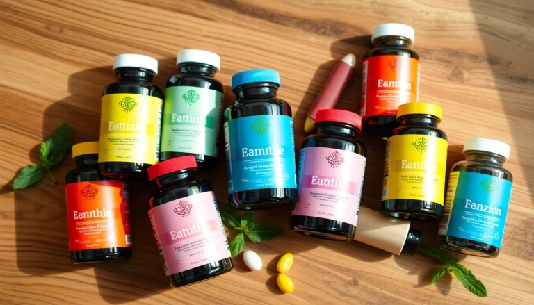 Showcase dietary supplements in vibrant bottles, highlighting their unique labels and health benefits.