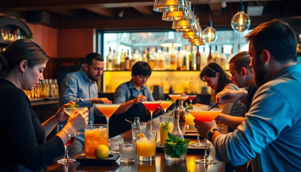 Participate in a cocktail kurs berlin where you learn to mix colorful cocktails with expert guidance.