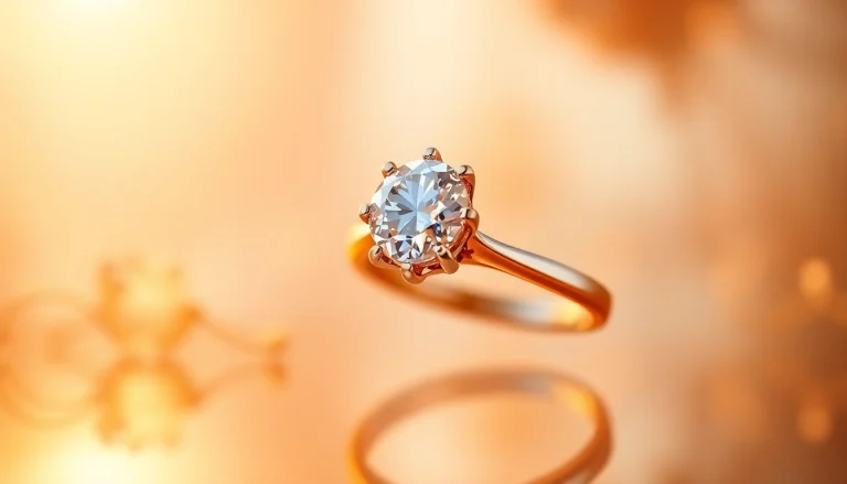 Admire stunning 3 Carat Engagement Rings featuring a sparkling round diamond in a luxurious setting.