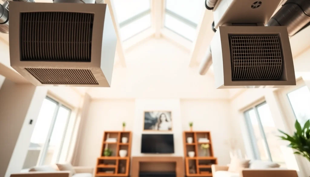 Efficient air duct cleaning in Salt Lake City, Utah, showcasing clean air vents in a bright home environment.