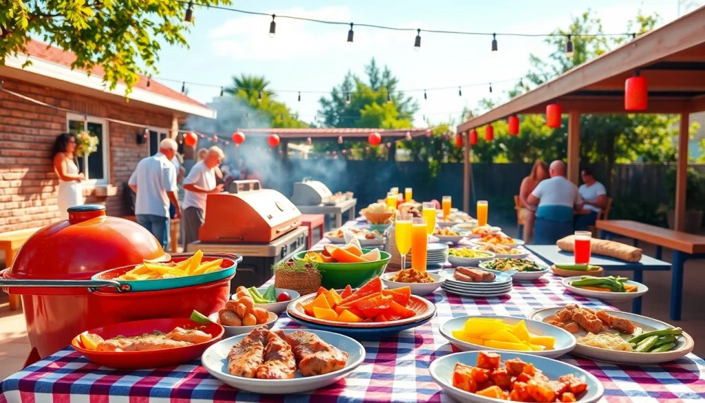 Delight in a summer BBQ feast with our expert Caterer für Grillbuffet und BBQ in Berlin, showcasing delicious grilled dishes.