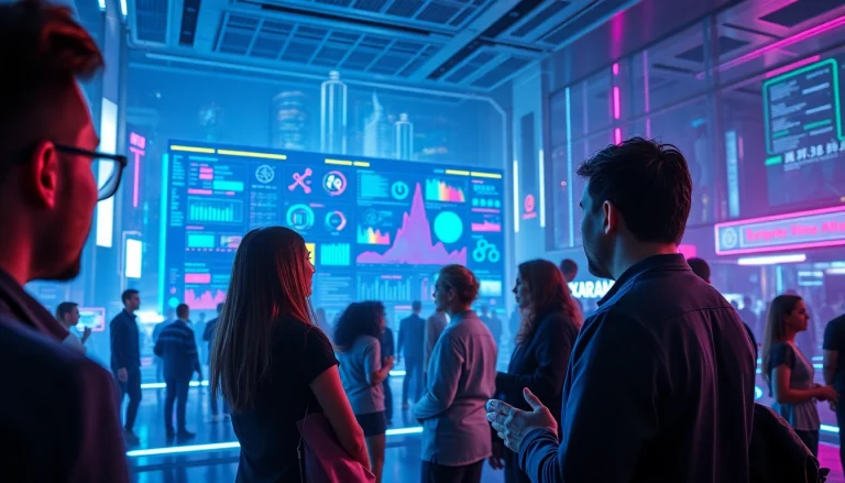 Engage with unfiltered AI visuals in a futuristic digital cityscape, showcasing user interaction.