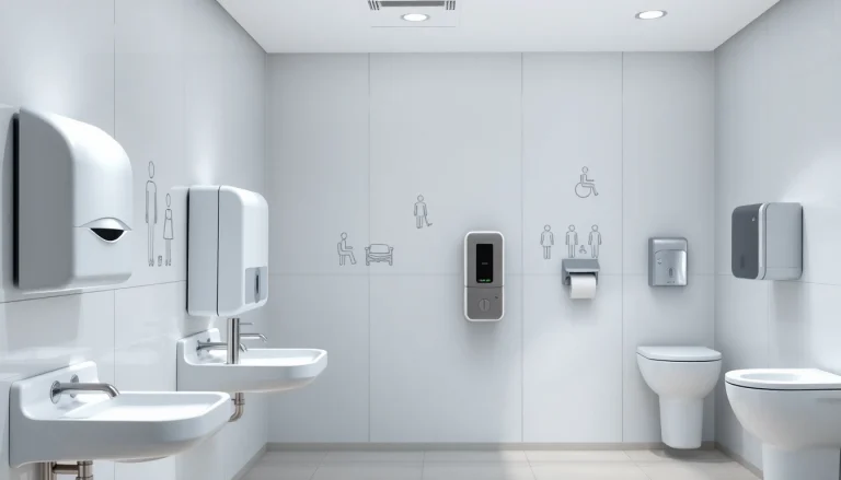 Explore high-quality commercial restroom supplies including hand dryers and soap dispensers.