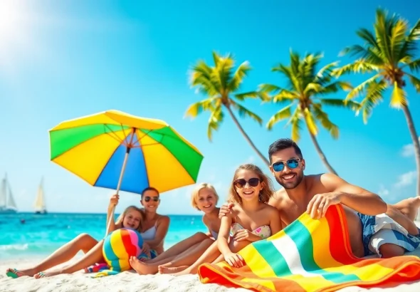 Enjoying beautiful sunsets on a Bahamas beach during Livingstone Vacations Bahamas Travel.