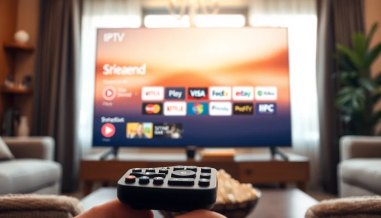 Experience the variety of channels during a 24h iptv test in a cozy living room.
