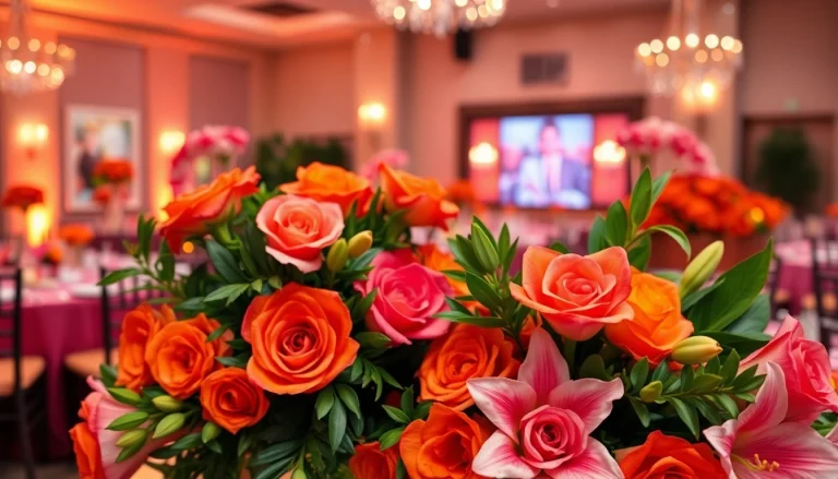 A stunning floral arrangement by an Orange County event florist highlighting vibrant colors and elegant designs for special occasions.