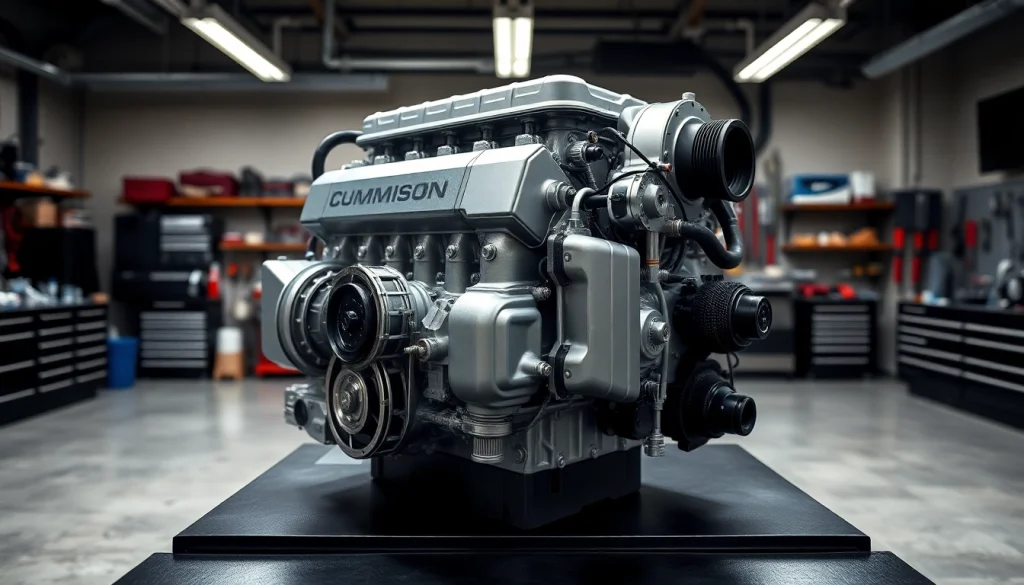 View a Cummins ISX engine for sale, highlighting its exceptional design and quality features.