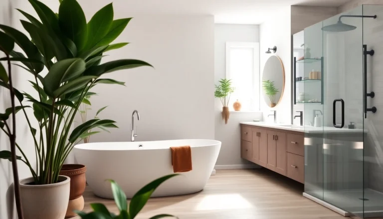 Revamp your space with a stunning local bathroom remodel featuring elegant fixtures and serene tones.