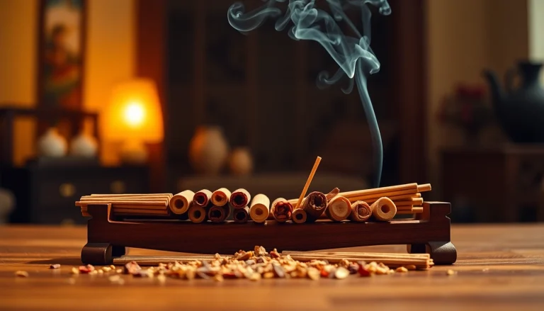 Profitez de l'arôme apaisant des incenses orientales dans un cadre serein.