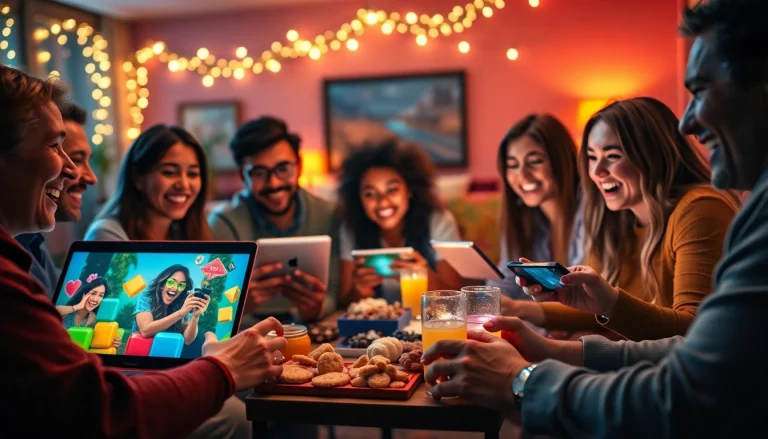 Discover JILI Games with friends during a vibrant game night filled with excitement.