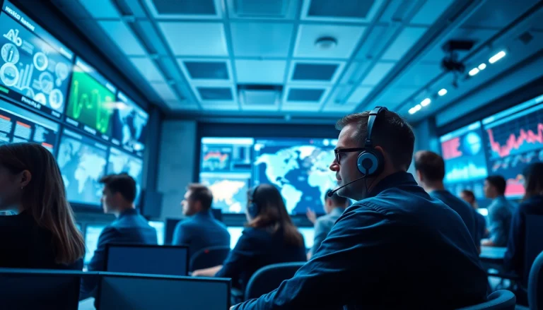Responding to real-time safety alerts in a high-tech emergency response room.