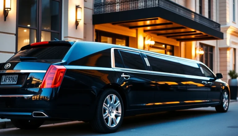 Experience premium car service Atlanta with a sleek limousine showcasing elegance and style.