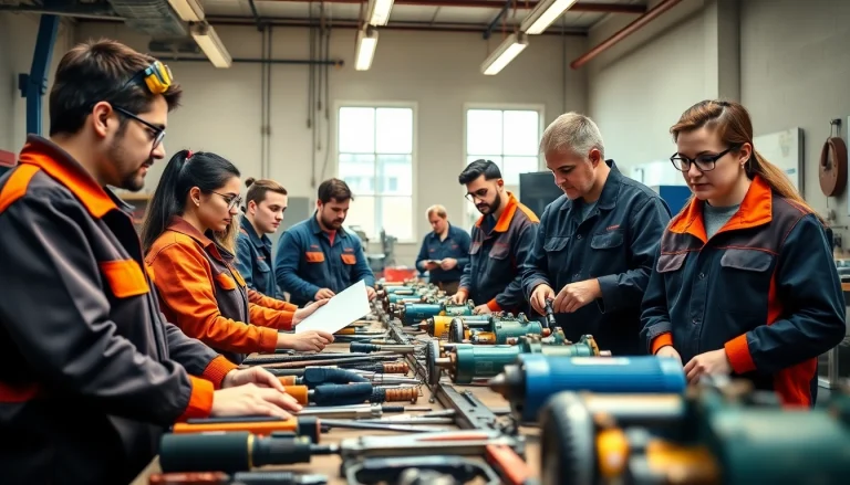 Students learning at a trade school in Knoxville, TN, showcasing hands-on technical skills.