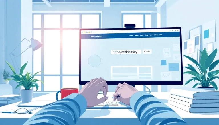 Showcase of a designer creating a website at https://cedric-riley.metadesigndemos.com in a bright studio.