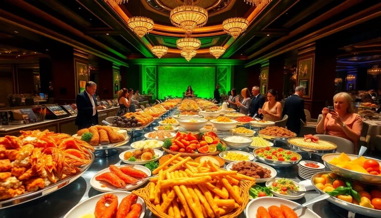 Indulge in the best Buffets in Vegas featuring an extravagant spread of culinary delights.