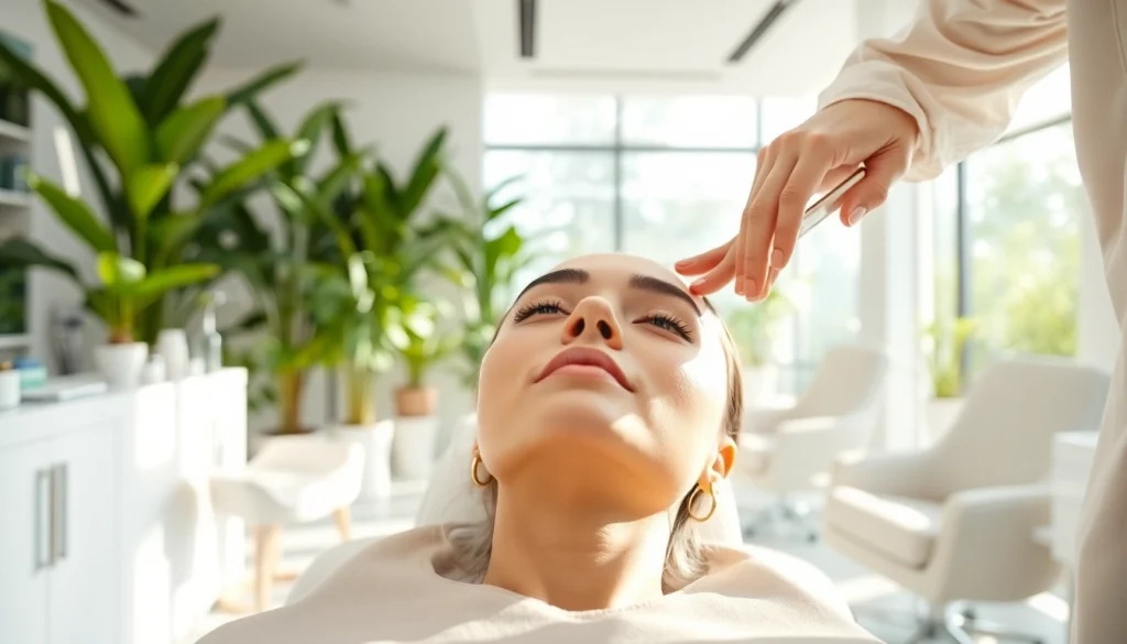 Applying instagram fillers in a bright and professional medspa setting