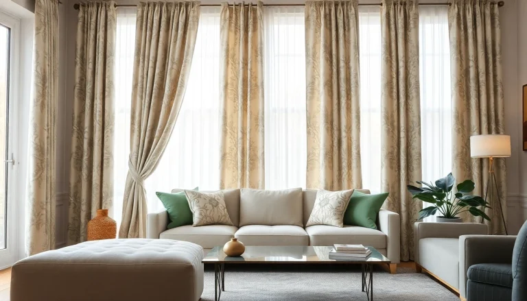 Enhance your home with beautiful made to measure curtains elegantly displayed in a stylish living room.