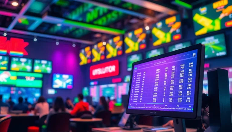 Place bets on situs judi bola with interactive odds displayed on a vibrant sports betting interface.