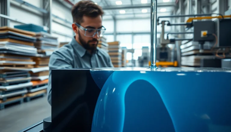 Apply infusion resins during a precise composite manufacturing process in a high-tech setting.
