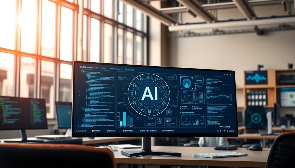 Check text analysis results with AI detector interface in a modern workspace.