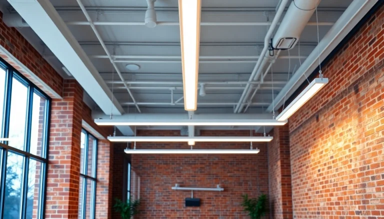 Illuminate your workspace with the LED Linear Light, featuring modern design and bright ambiance.
