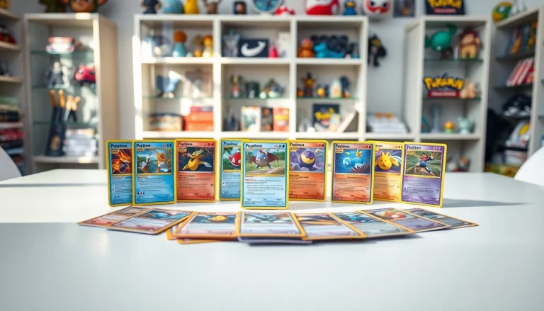 Showcase of Pokemon tcg india trading cards highlighting vibrant designs and accessories.