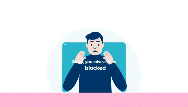 Inatogel user frustrated by a security block on a website, illustrating digital barriers and user experience.