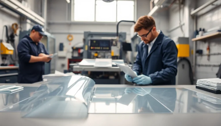 Inspecting advanced adhesive films at https://www.makobond.com/adhesives-films in a modern lab setting.