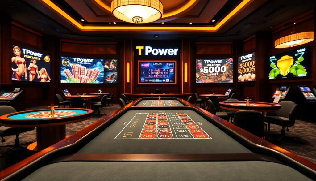 Experience high-stakes action at TPower casino with vibrant tables and engaging gameplay.