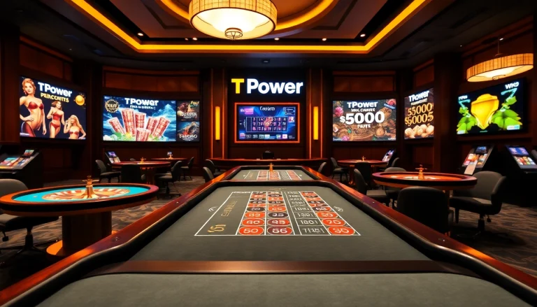 Experience high-stakes action at TPower casino with vibrant tables and engaging gameplay.