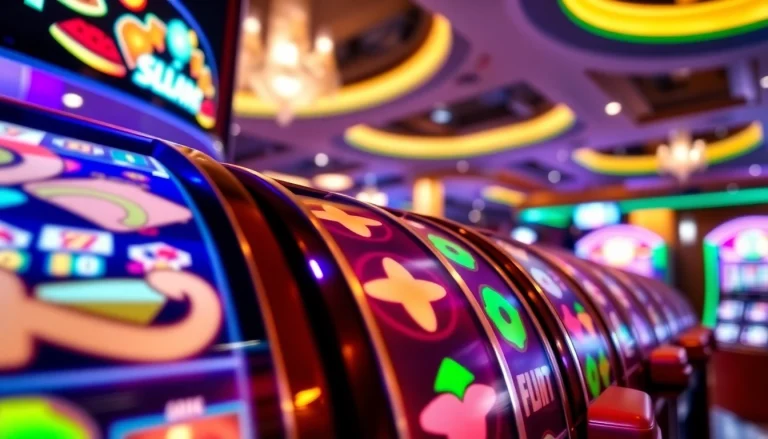 Raih kemenangan di mesin slot Dumdum4D yang menarik dengan suasana kasino yang mewah.