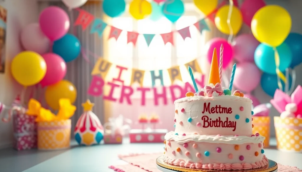 Celebrate a Customizable birthday party with unique decorations and colorful setups.