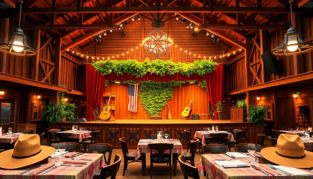 Experience lively Firelight Barn photos showcasing vibrant atmosphere and rustic decor