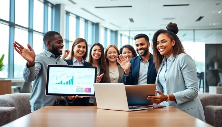 Engaged professionals showcasing creativity and collaboration in seo and web design companies.