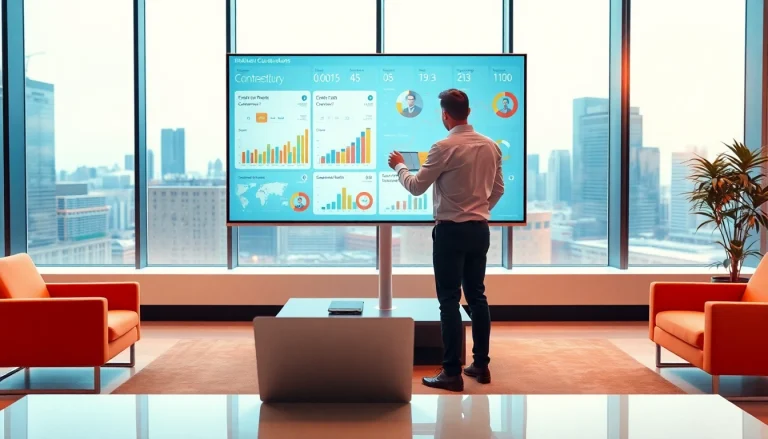 Analyze to find competitor customer list with detailed data presentation in a modern office.