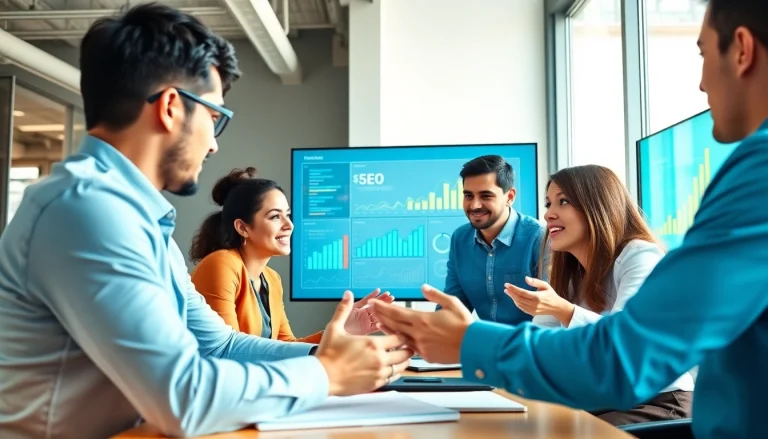 Boost your strategies with effective seo companies kansas city featuring teamwork in a modern office.