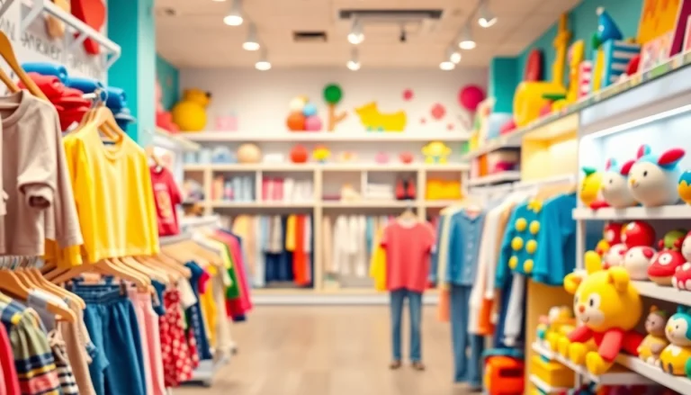Shop for unique kids' clothing and toys at http://www.websonlinestore.com in a vibrant setting.