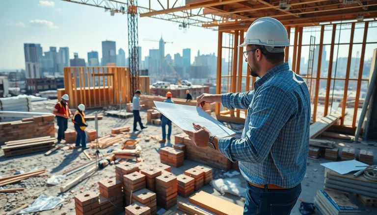 Manhattan General Contractor overseeing a construction site, managing projects with expertise and leadership.