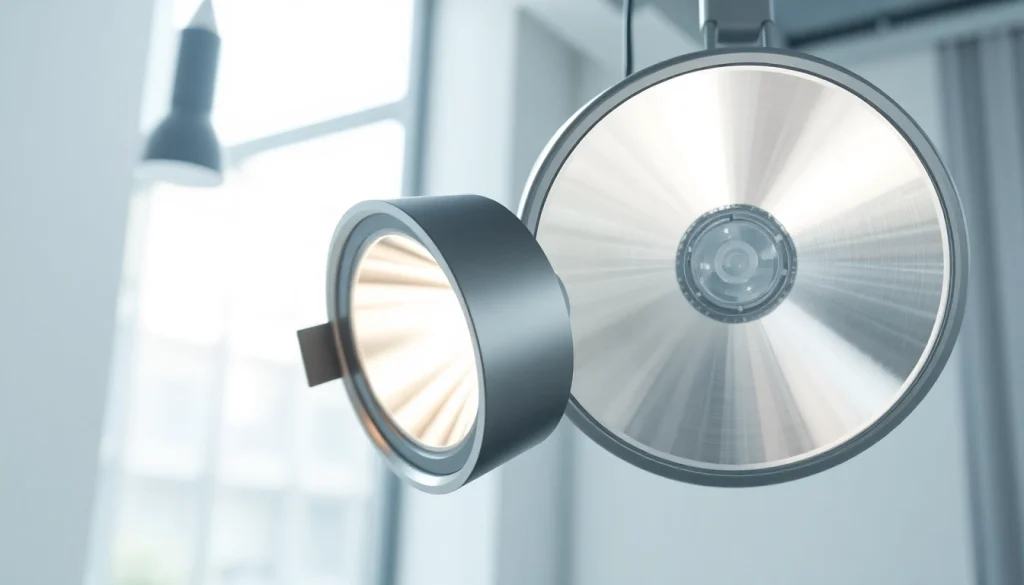 Illuminate your space with the captivating quasar light in a modern studio.