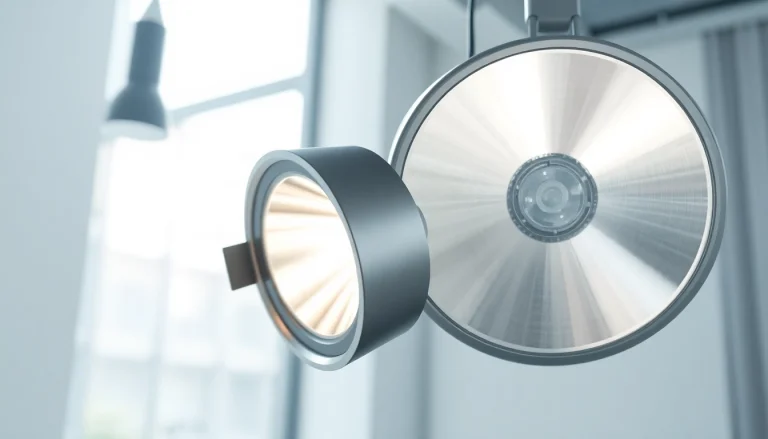 Illuminate your space with the captivating quasar light in a modern studio.