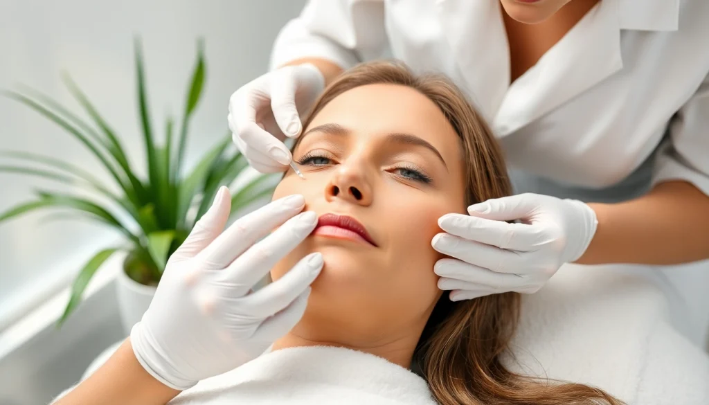 Enhance your look with facial rebalancing treatment in a tranquil spa setting.